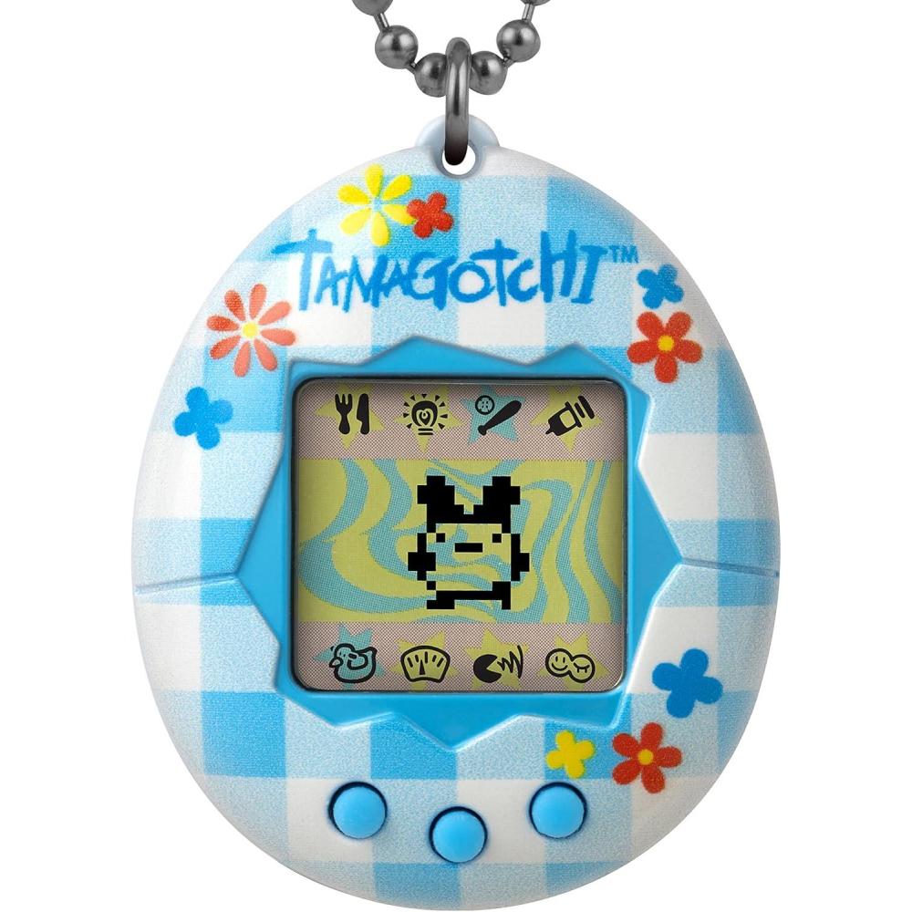 imageTamagotchi Original  PinkYellowFlower Gingham