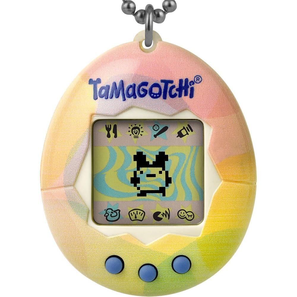 imageTamagotchi Original  PinkYellowPastel Bubbles