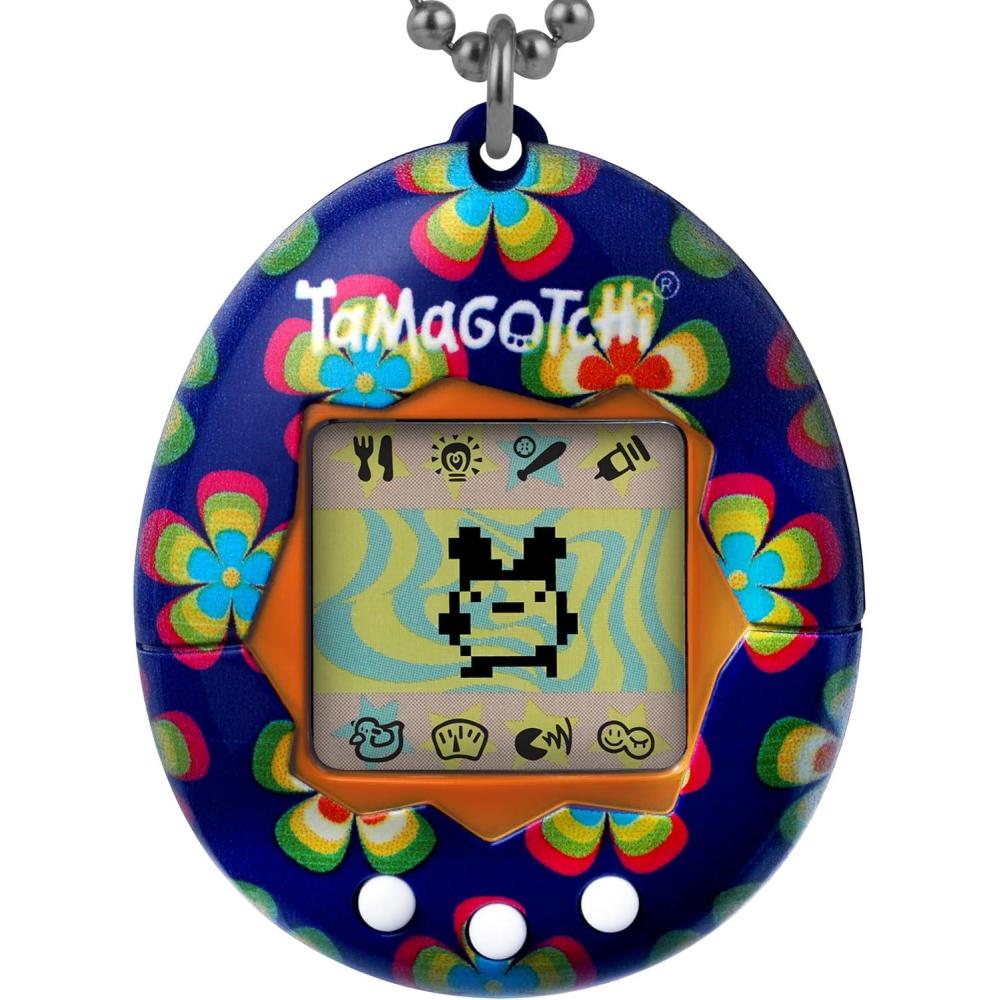imageTamagotchi Original  PinkYellowRetro Flowers