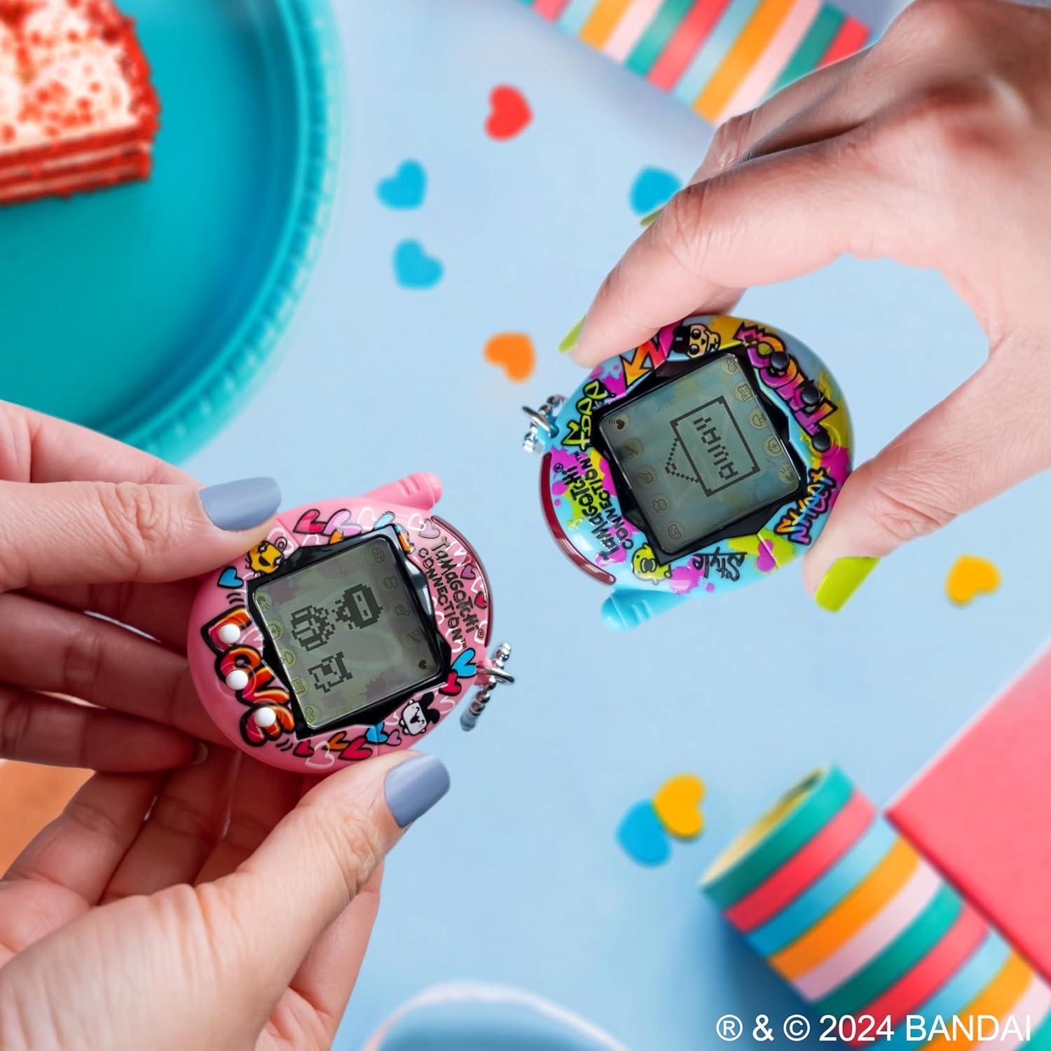 image:imageTamagotchi Connection Neon PlanetBlue Graffiti and Pink Graffiti